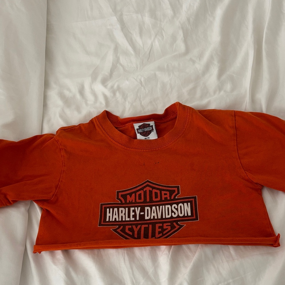 Harley-Davidson Kids Orange Long Sleeve Shirt